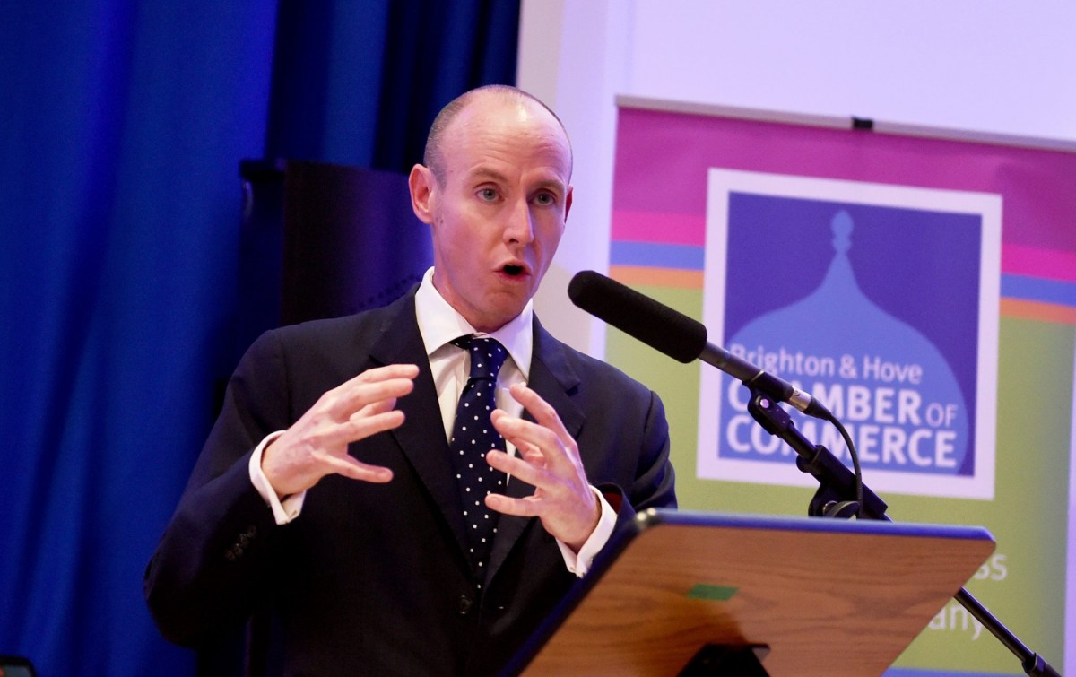 Daniel Hannan at the Brighton Chamber Big Debate. Photo by Vervate